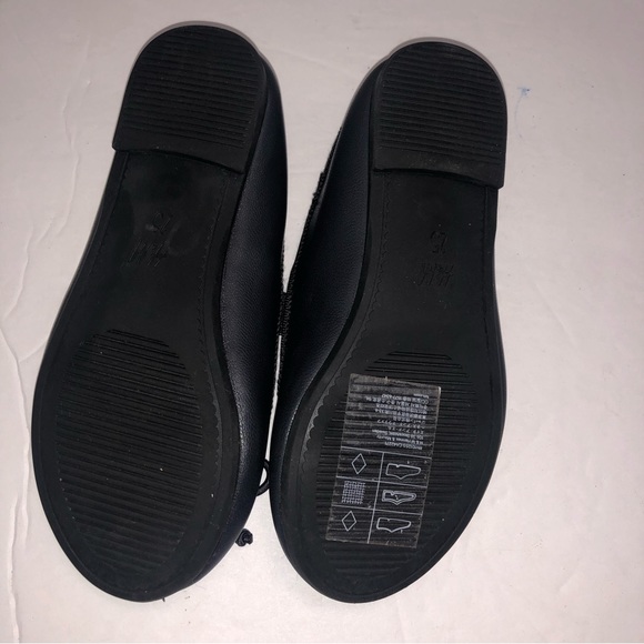 H&M Ballet Flat Shoes with Bow, Little Girl elastic foot strap Size 8.5 NWT - Picture 7 of 7